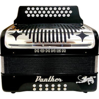 Thumbnail for Acordeon Hohner De Botones Panther Ii Sol-Do-Fa Negro, A4800