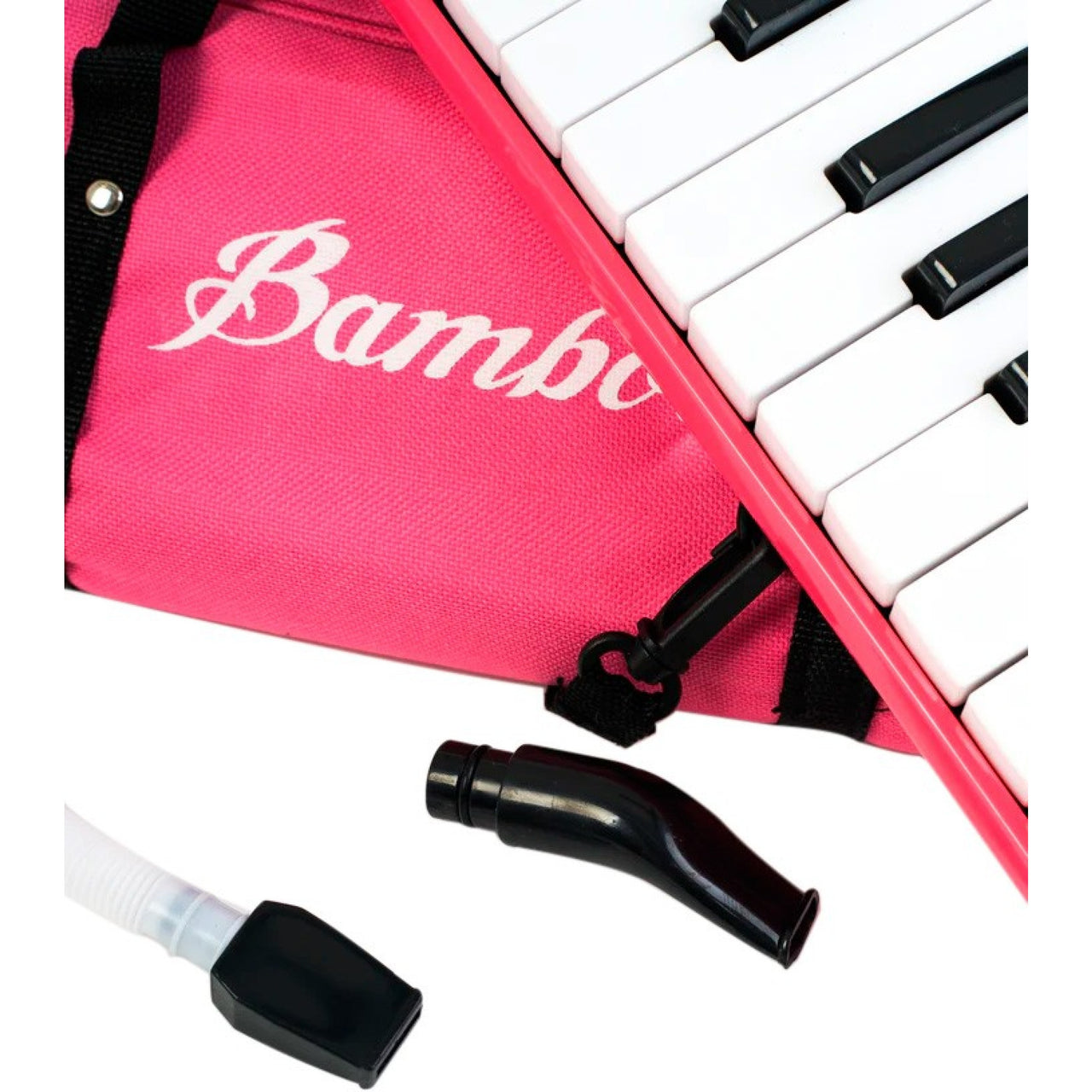 Melodica Bamboo Bm-32-pk Con Estuche Rosa 32 Teclas