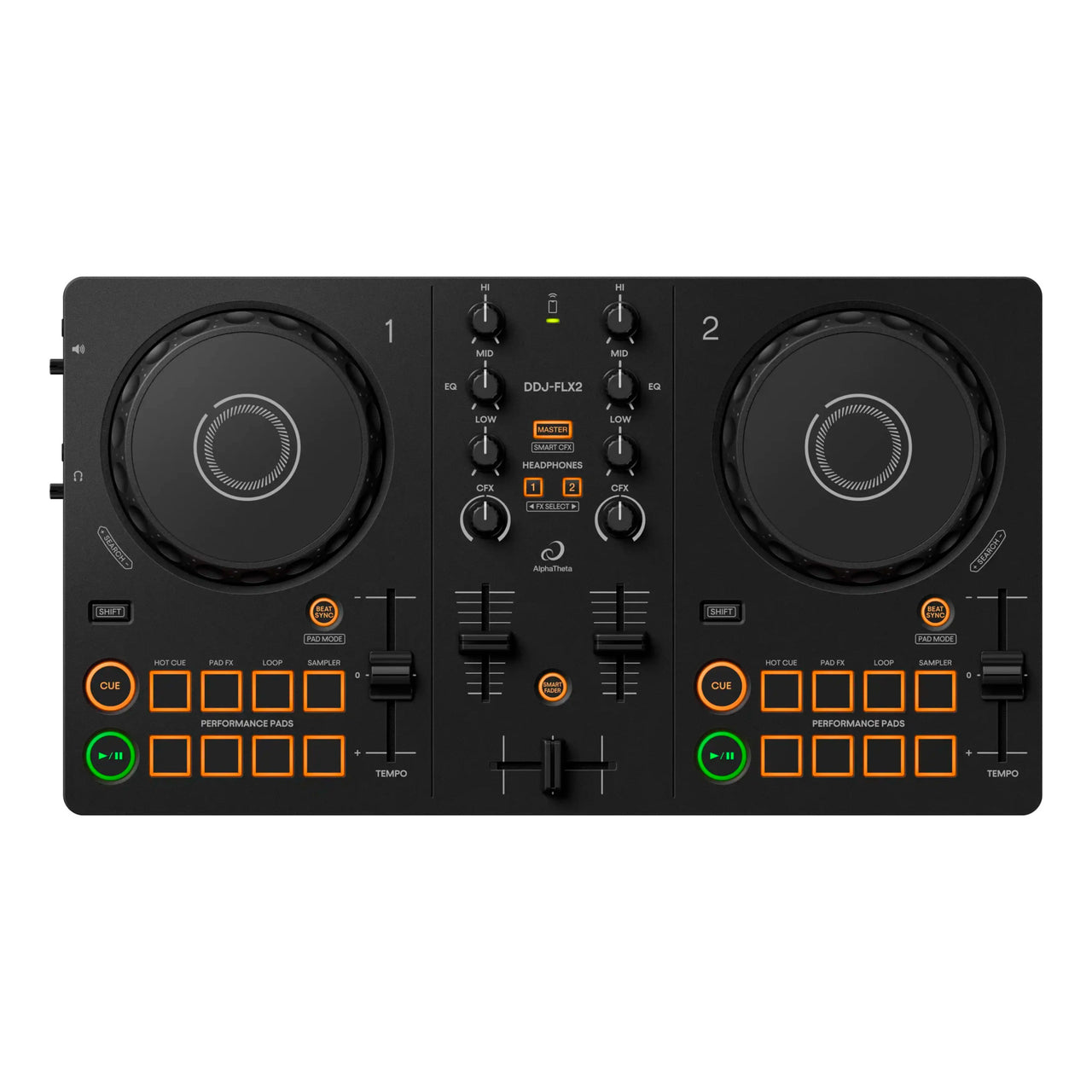 Controlador Alpha Theta Ddj-flx2 Para Dj 2 Canales