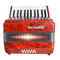 Thumbnail for Acordeon Farinelli 25 Teclas 12 Bajos Rojo, 1302r