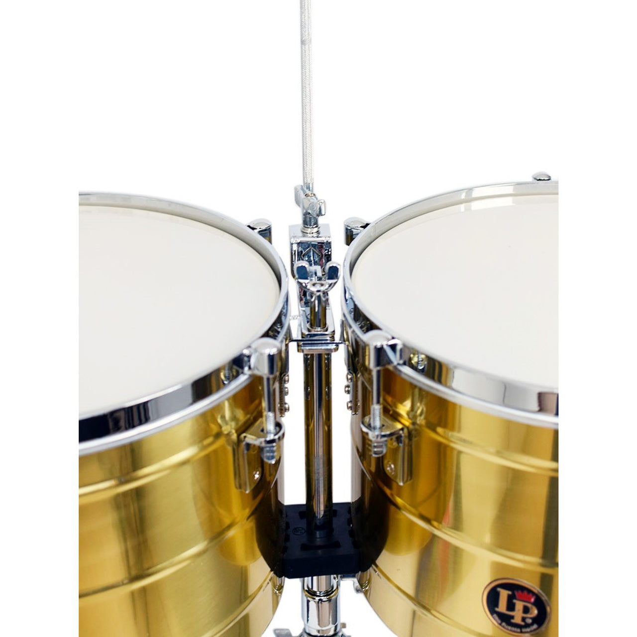 TIMBALES LP TITO PUENTE 15"/16" LATON C/ATRIL, LP258B