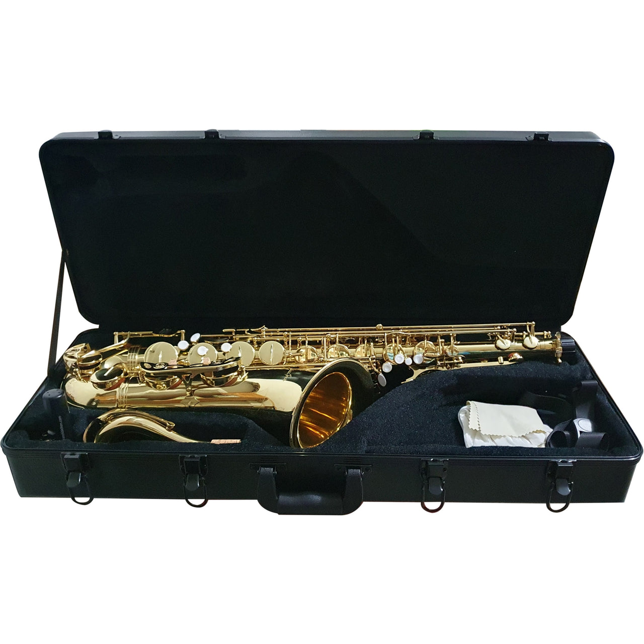 Sax Tenor Silvertone Slsx024bg Laqueado Con Abrazadera Flex