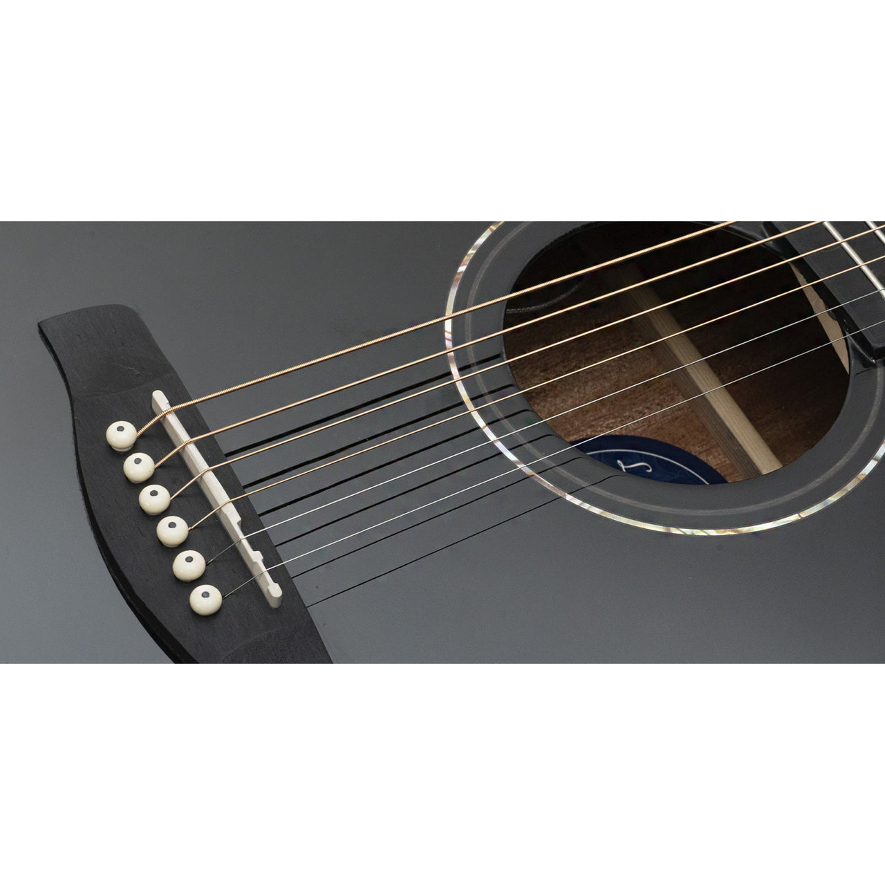 Guitarra Electroacustica La Sevillana Ga-321ceq-blk Negra