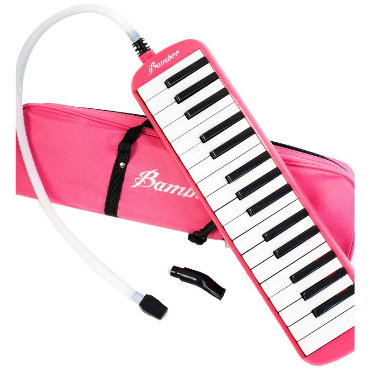 Melodica Bamboo Bm-32-pk Con Estuche Rosa 32 Teclas