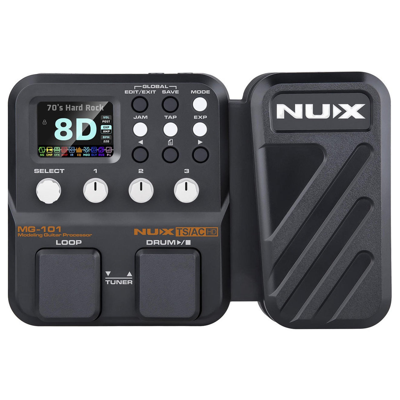 Pedalera Procesador Nux Mg-101 Para Guitarra