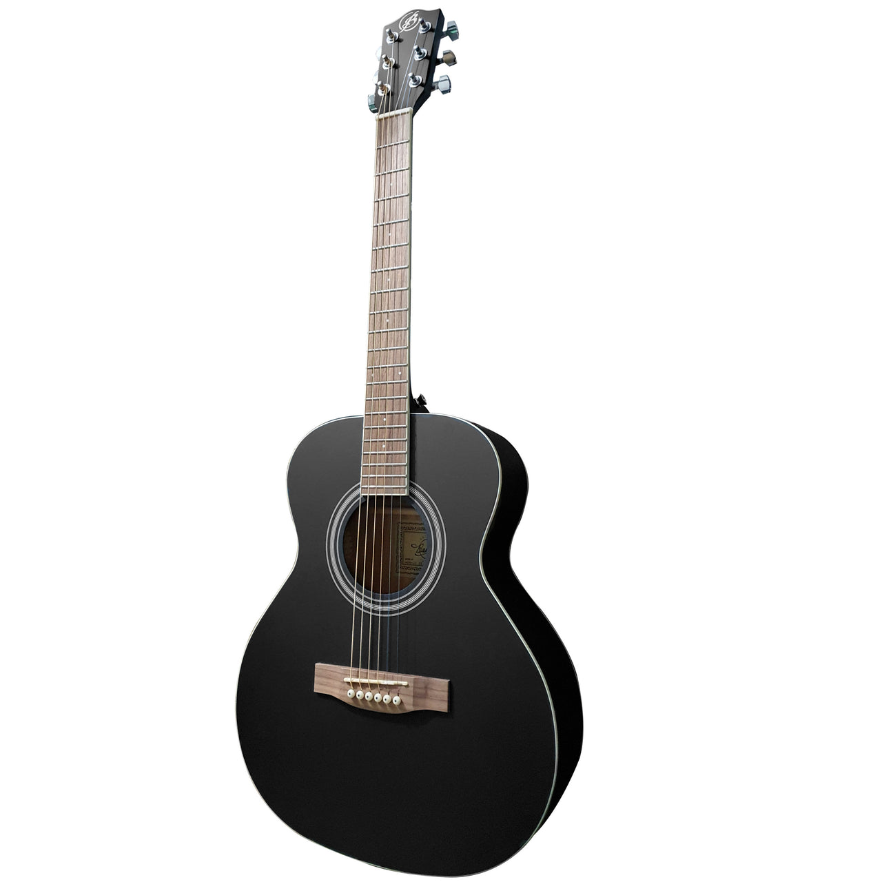 GUITARRA ELECTROACUSTICA BAMBOO NEGRA 38" C/FUNDA, GA-38-BK-Q