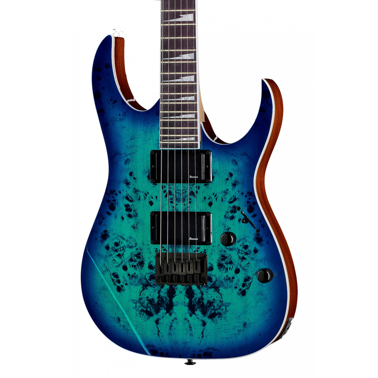 Guitarra Electrica Ibanez Grgr221pa-aqb Gio Rg Azul Transparente Sombreada
