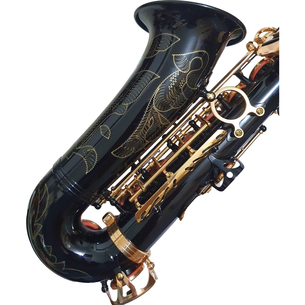 Sax Alto Century Cnsx016 Negro Llaves Doradas