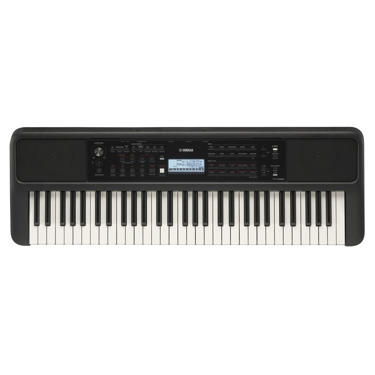 Teclado Portatil Yamaha C/eliminador Pa130, Psr-e383