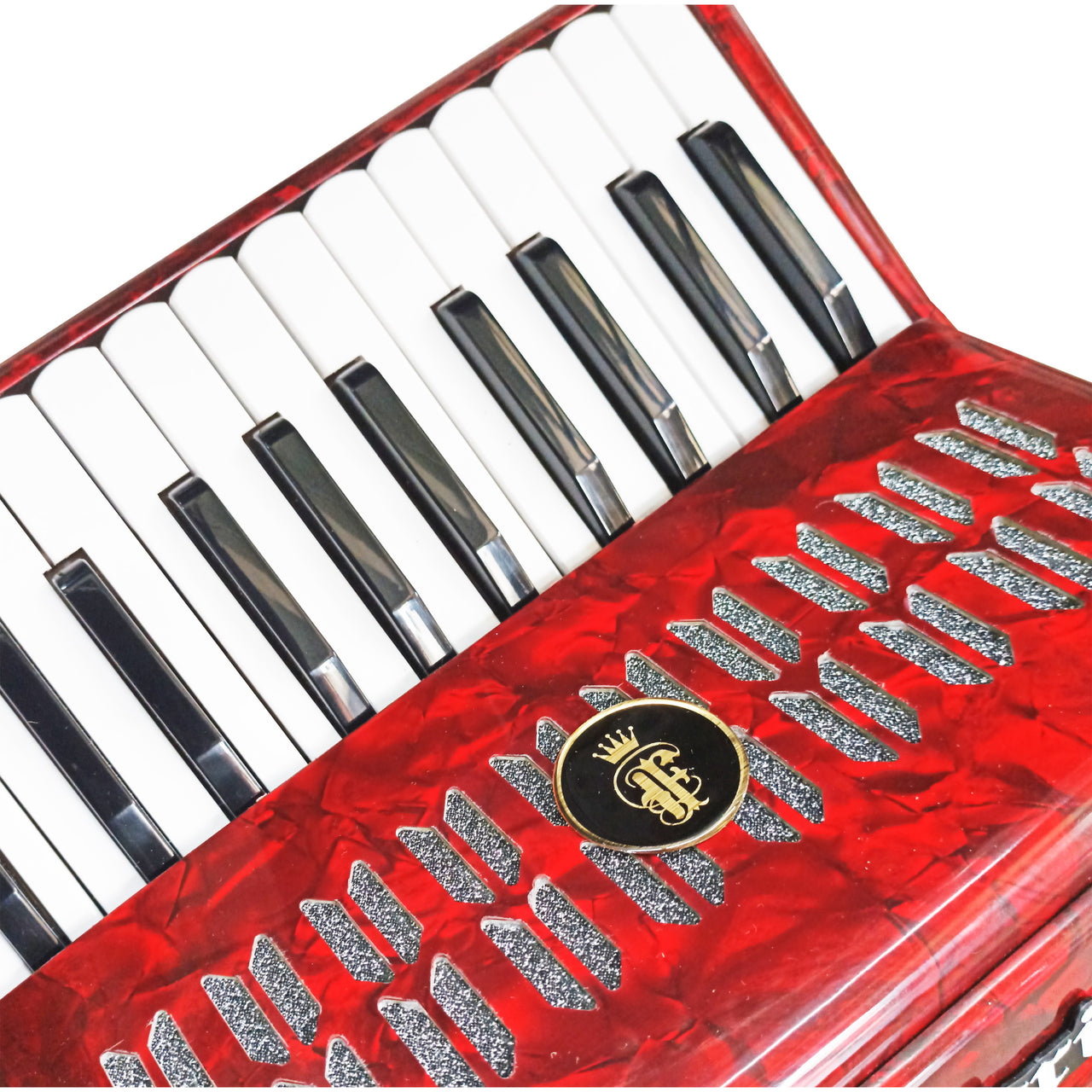 Acordeon Farinelli 25 Teclas 12 Bajos Rojo, 1302r