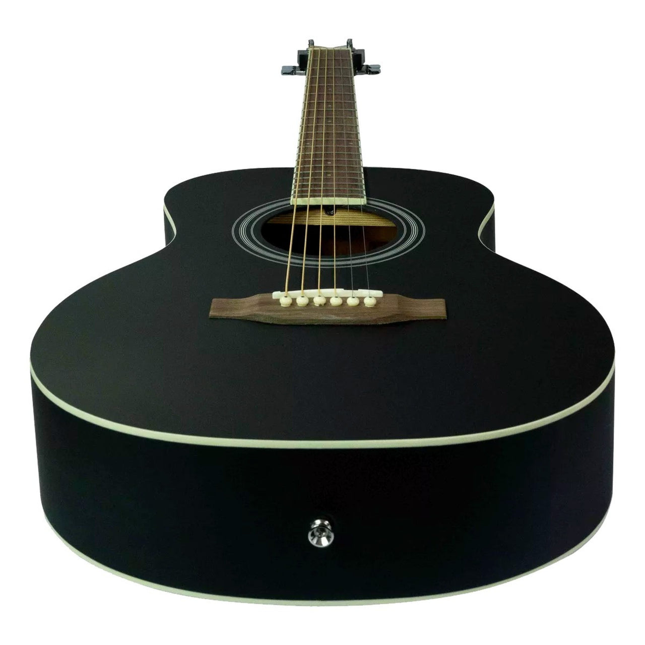 Guitarra Acustica Bamboo GA-38-BK Negra Con Funda 38 Pulgadas