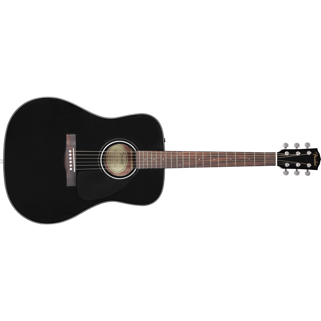 guitarra acustica fender cd-60 dread v3 c/estuche, blk wn, 0970110206