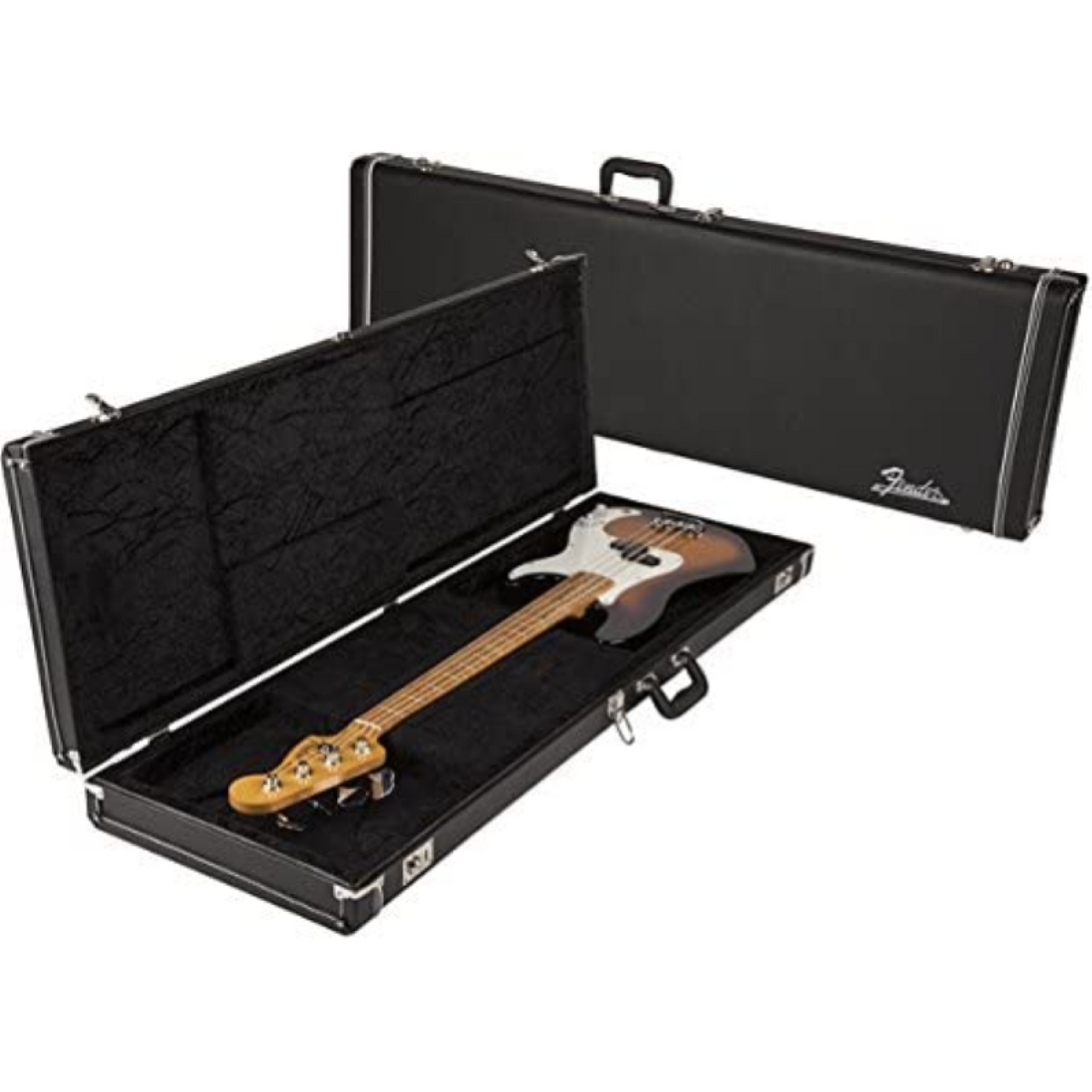 estuche fender classic series precision/jazz bass, wood blk,0996166306