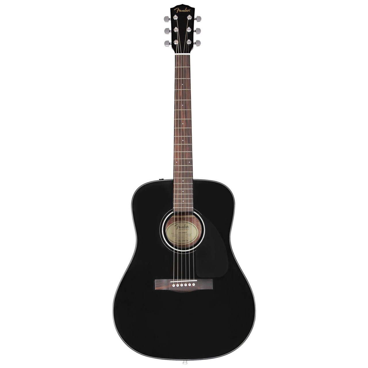 guitarra acustica fender cd-60 dread v3 c/estuche, blk wn, 0970110206