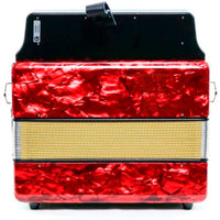 Thumbnail for Acordeon Hohner Corona Ii A5623 31 Botones 12 Bajos Sol/do/fa Rojo