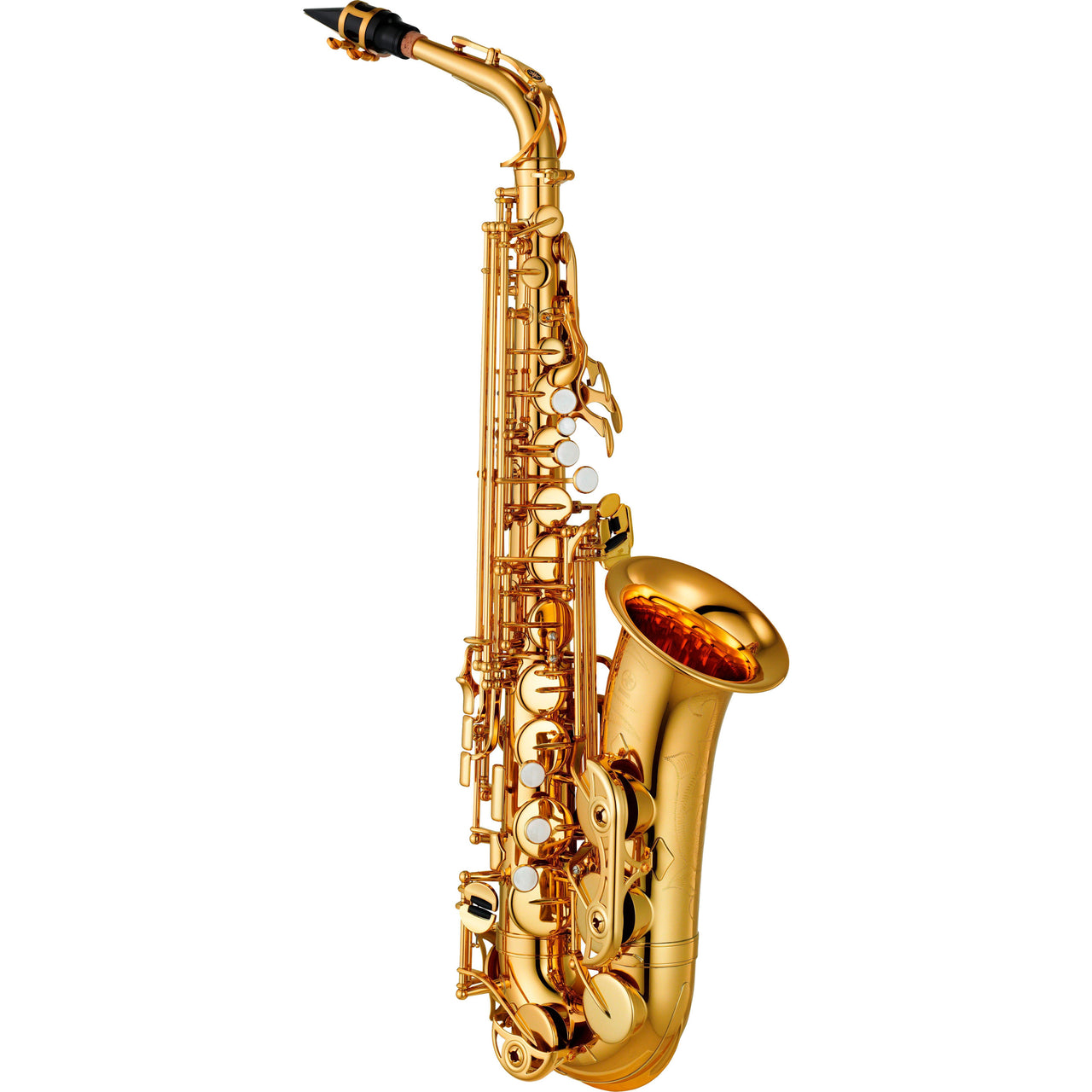 Sax Alto Yamaha Intermedio Con Llave De Fa# Y Fa Frontal, Yas-480