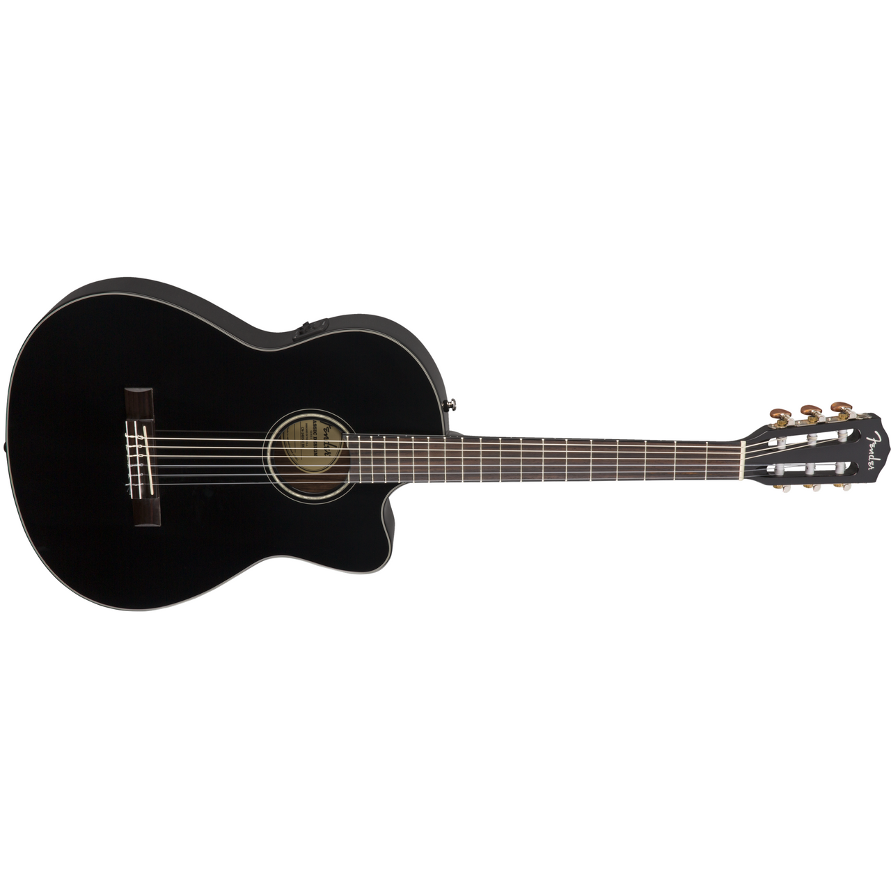 Guitarra electroacustica Fender Cn-140sce Cdas. Nylon Blk W/c W/n, 0970264306