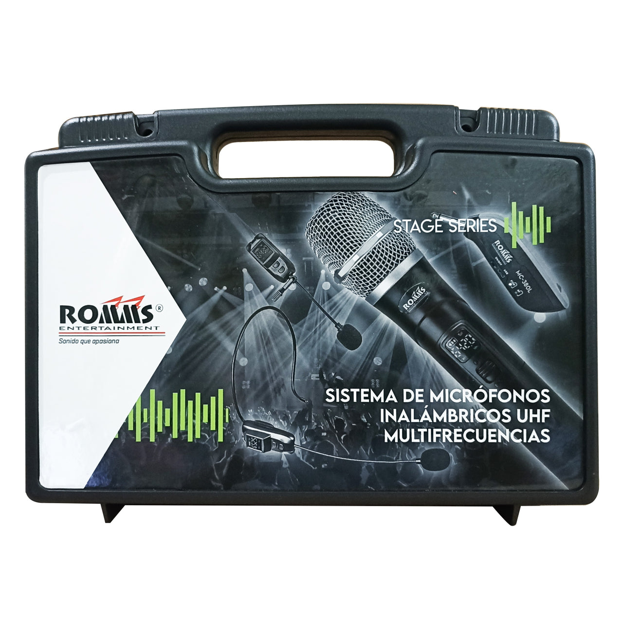 Microfono Inalambrico Romms Mc-380d De Diadema Uhf