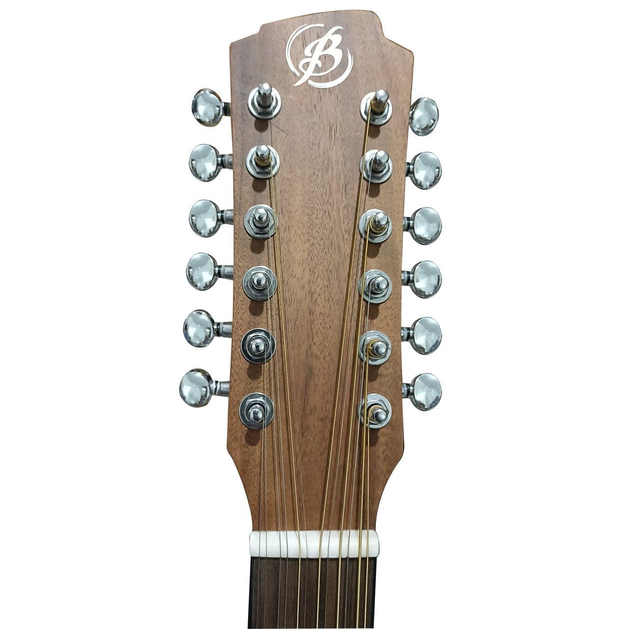 Guitarra Electroacustica Bamboo Ga-4012-koa-z-q Zurda 12 Cuerdas