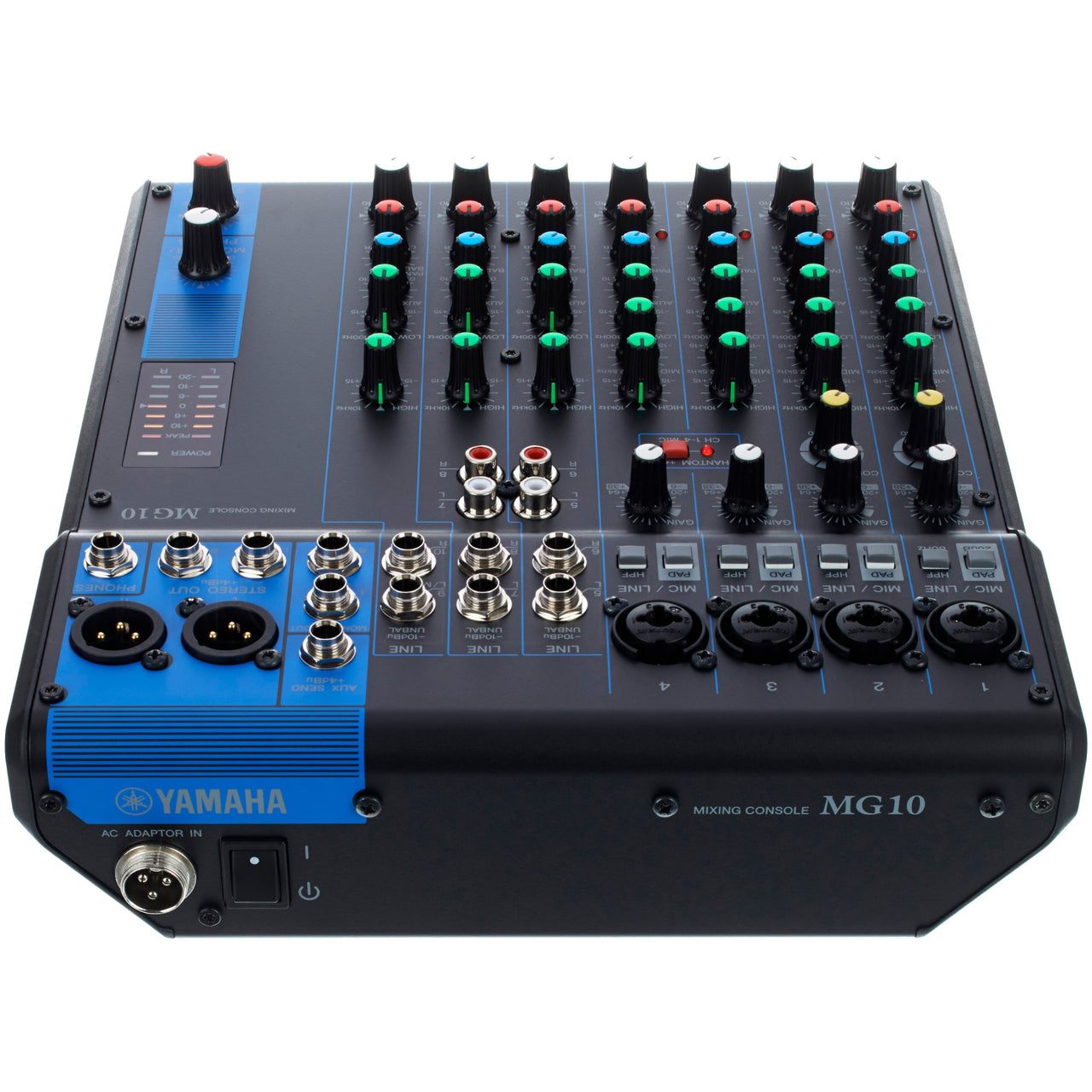 Mezcladora Yamaha 10 Canales, 4xlr, Mg10 