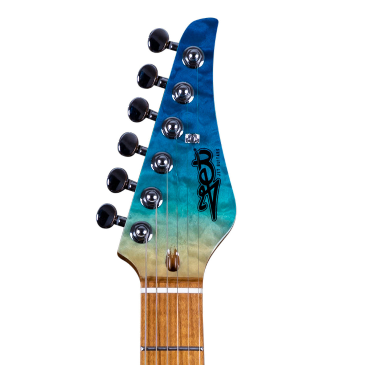 Guitarra Electrica Jet Guitars Js1000 Hss Azul Transparente