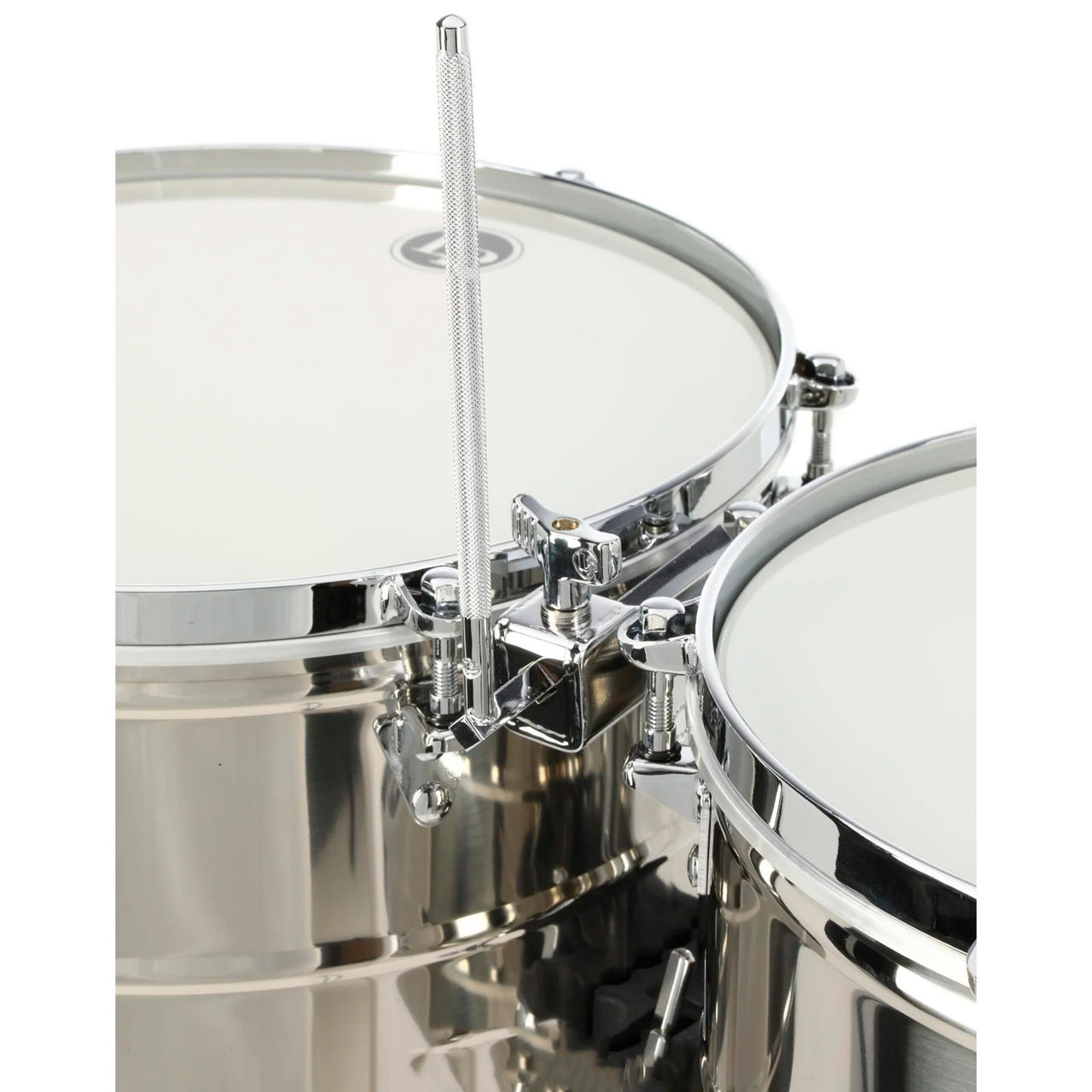 Timbales Lp Prestige Lp1516-s Cromados Con Atril 15 Y 16 Pulgadas