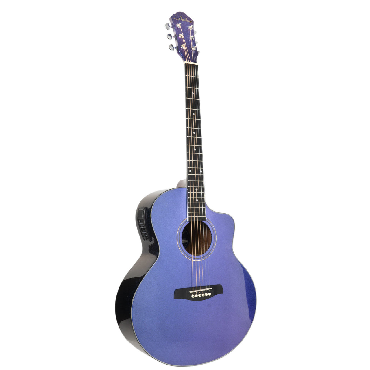 Guitarra Electroacustica La Sevillana Ga-321ceq-cmn Chamaleon