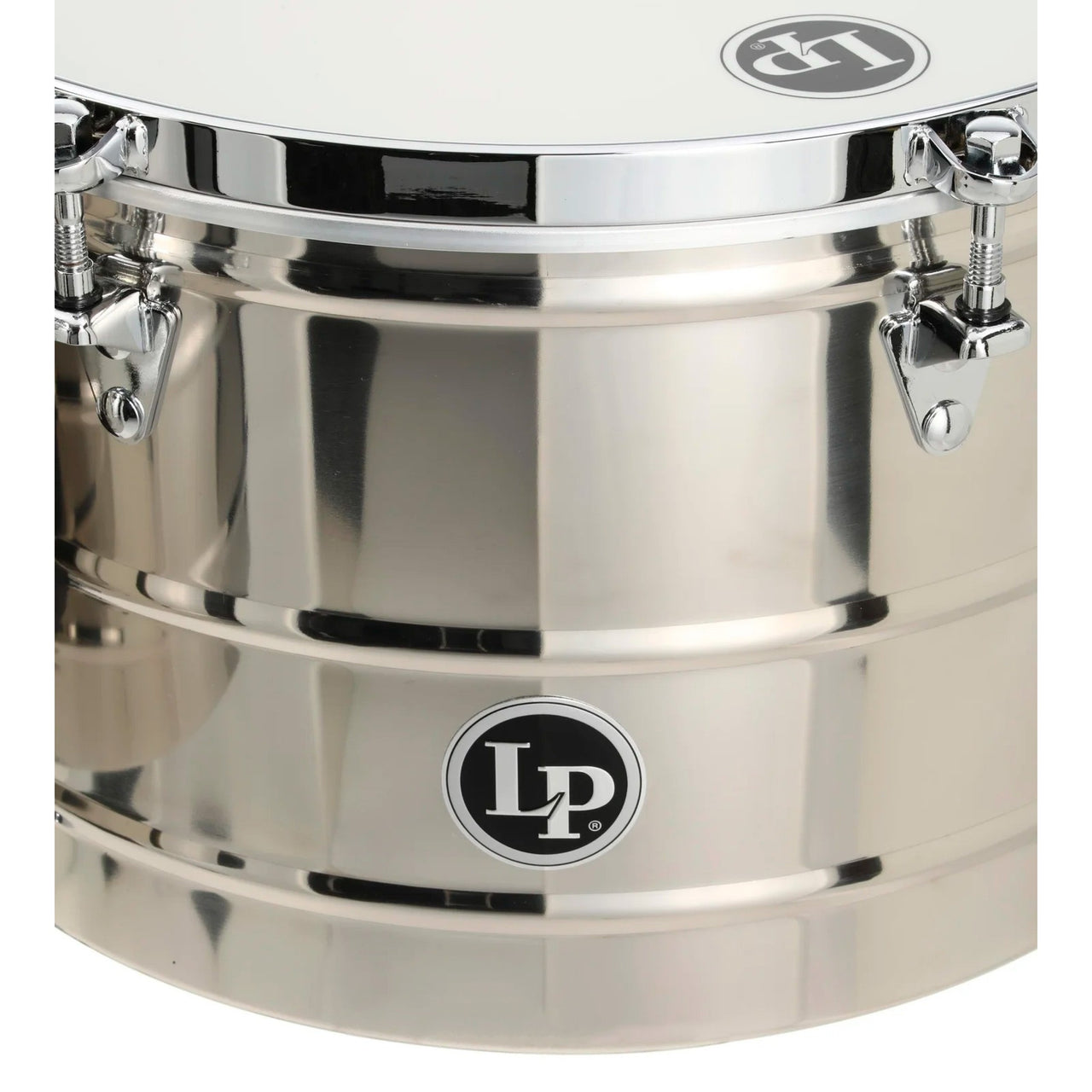 Timbales Lp Prestige Lp1516-s Cromados Con Atril 15 Y 16 Pulgadas