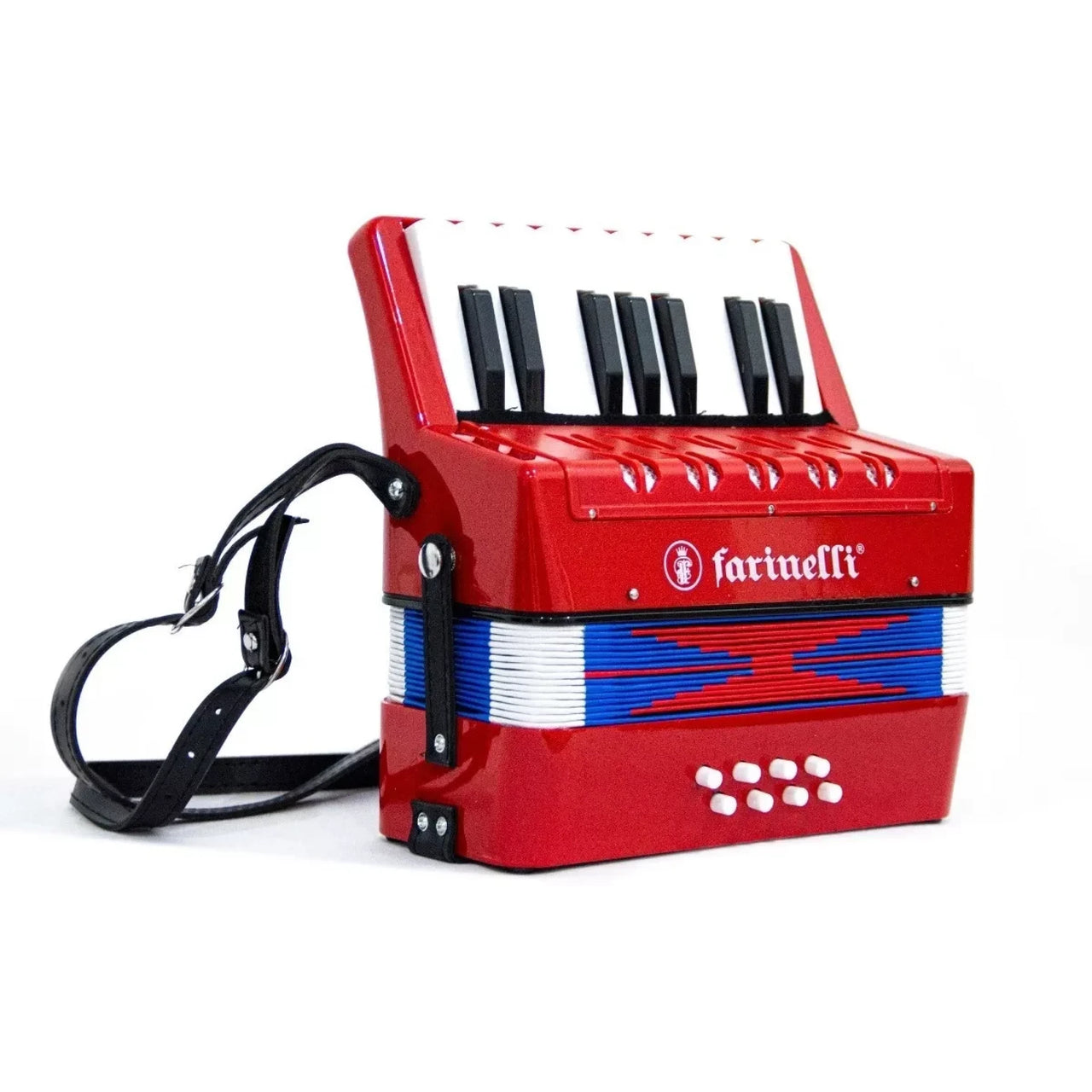 Acordeon Infantil Farinelli 8 Bajos 17 Teclas Rojo, Acjrfron