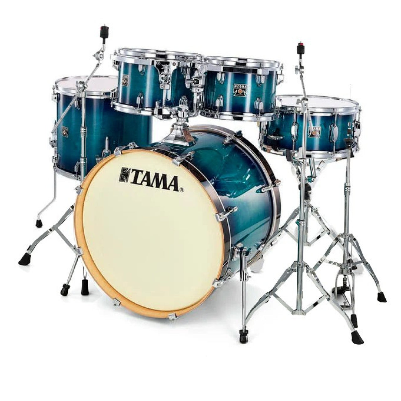 Bateria Tama Superstar Classic Cl52krs-bab Maple 5 Piezas Azul Con Atril