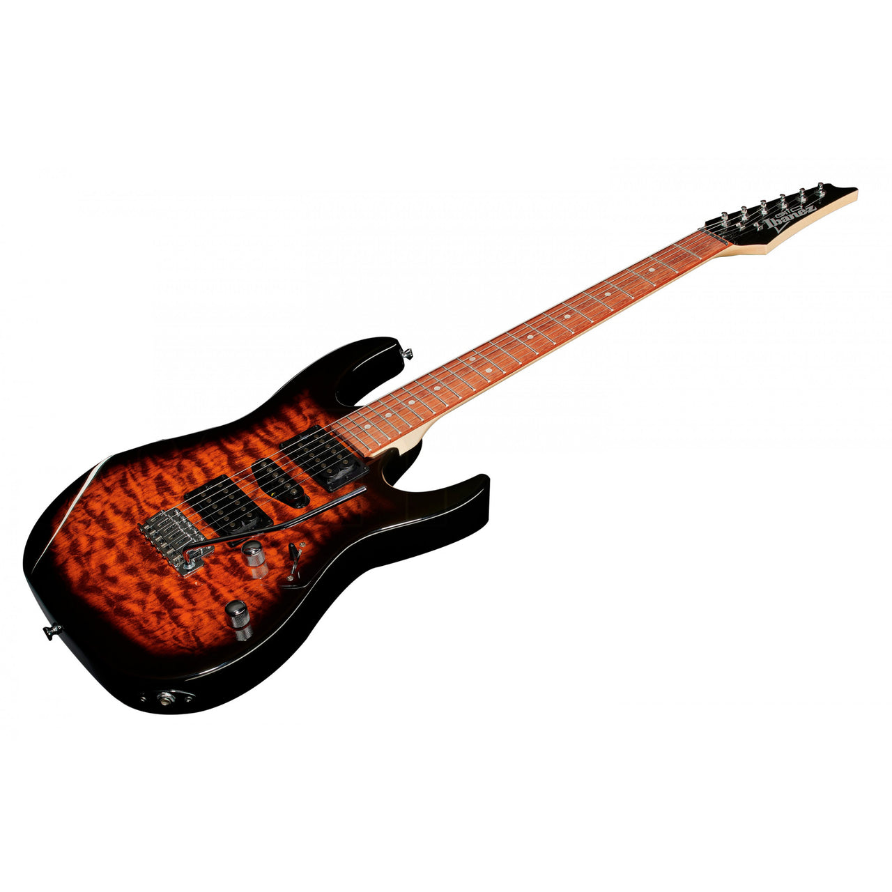 Guitarra Electrica Ibanez Gio Rg Grx70qa-sb Ambar Transparente Sombreado Negro