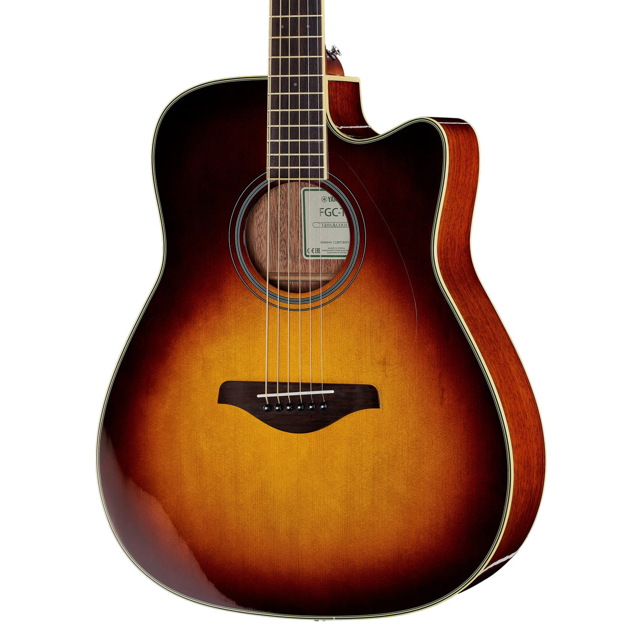 Guitarra Electroacustica Yamaha Fgc-tabs Folk Transacoustic Brown Sunburst