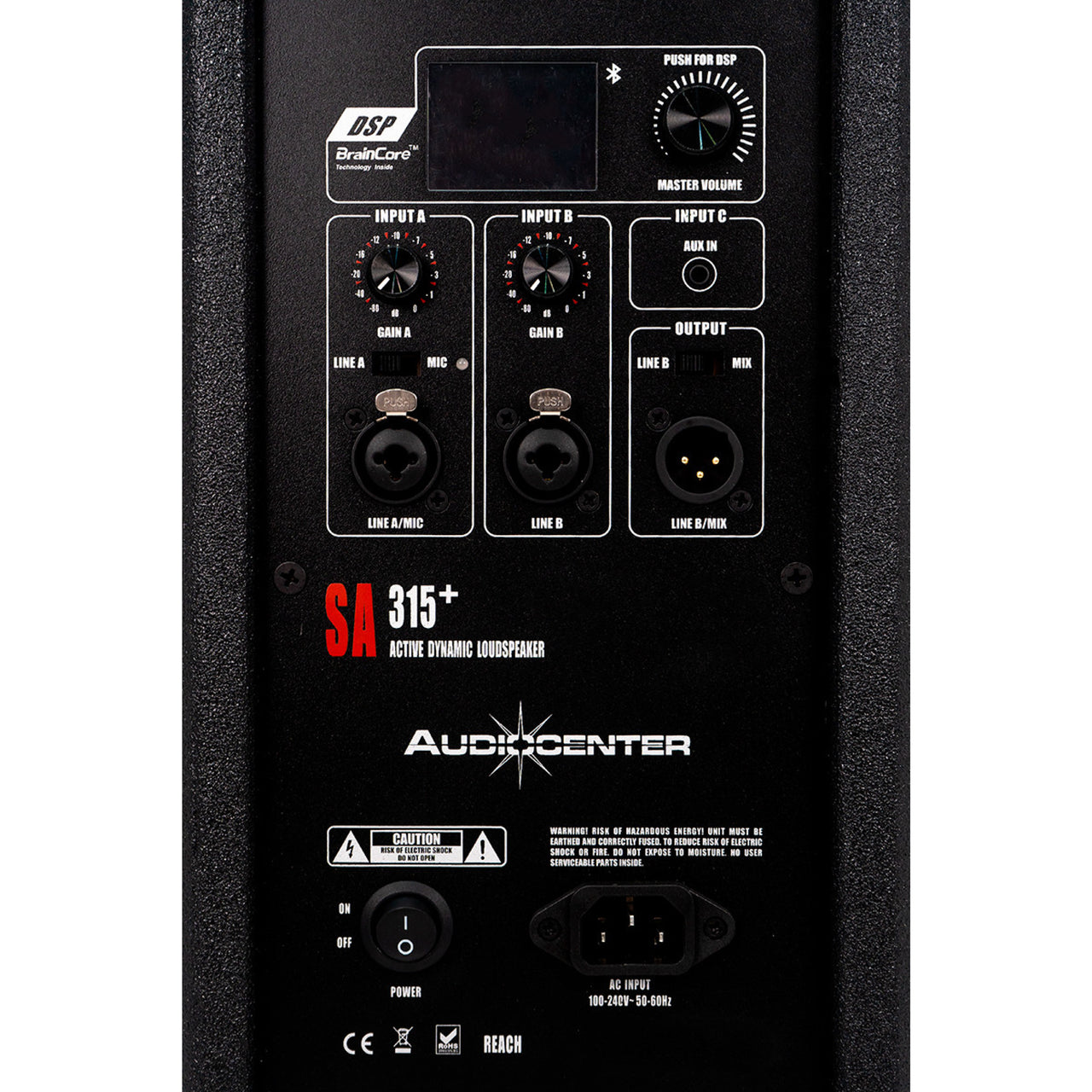 Bafle Audiocenter 15" Activo 2000w Pico Pantalla Lcd, Sa315+