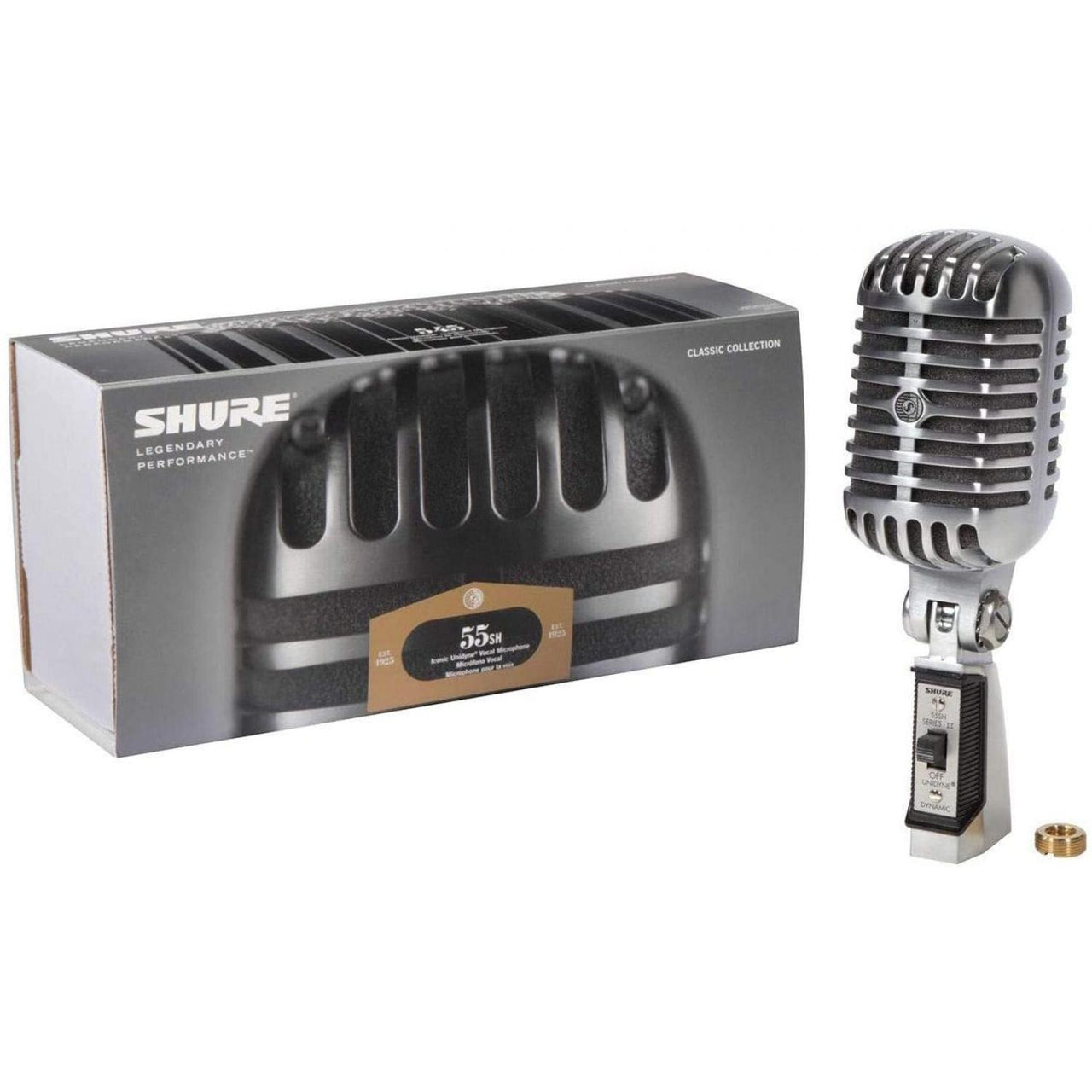 MICROFONO SHURE BOBINA MOVIL APARIENCIA 50's 60's, 55SH Serie II