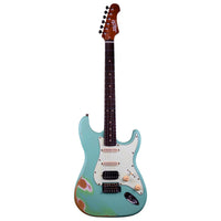 Thumbnail for Guitarra Electrica Jet Guitars Js-400 Relic Sea Foam Green