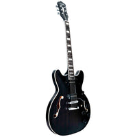 Thumbnail for Guitarra Electrica Mars Hb335psgey Grey Hollowbody 335 P90 Satin