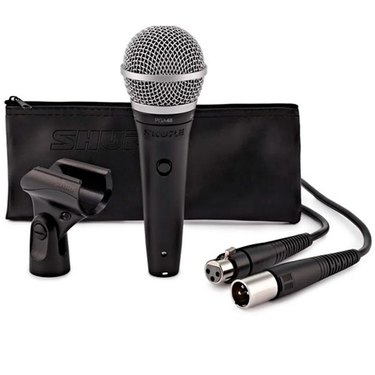 MICROFONO SHURE BOBINA MOVIL C/CABLE, PGA48-XLR