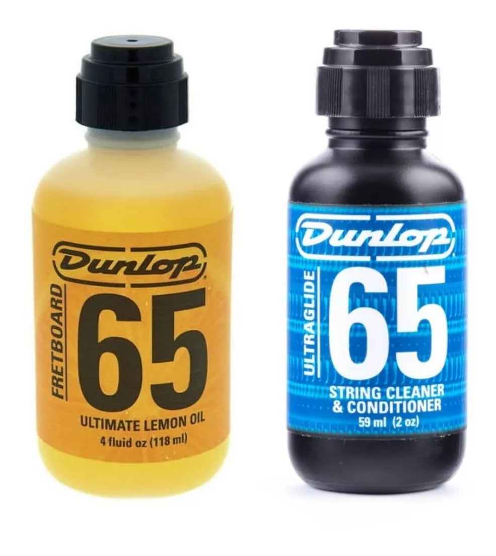 Paquete de Aceite De Limón Y Limpiador De Cuerdas Dunlop Para Guitarra