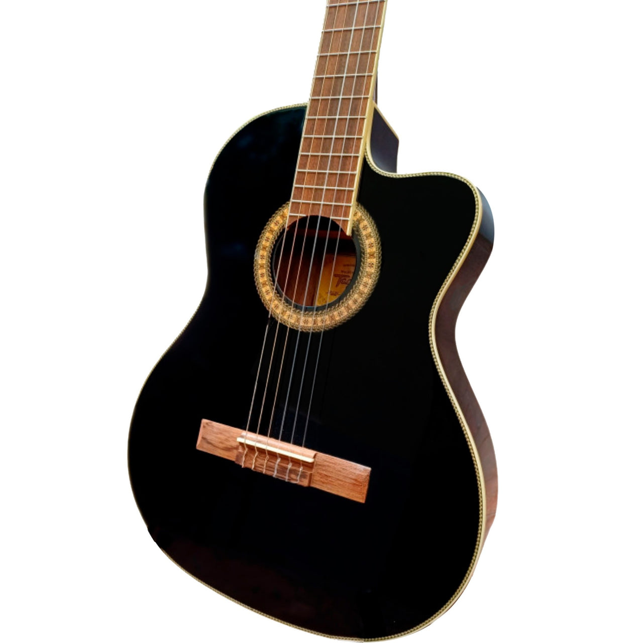 Guitarra Electroacustica Tagima ws-10-eq-bk Walnut Negro Brillante