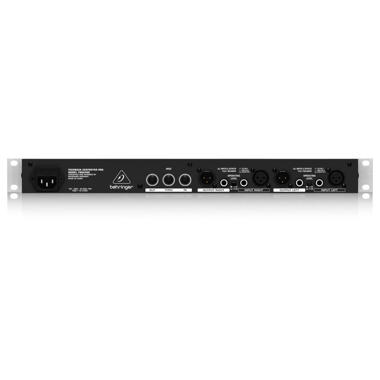 Procesador Behringer Modelo Fbq2496 De Montaje En Rack