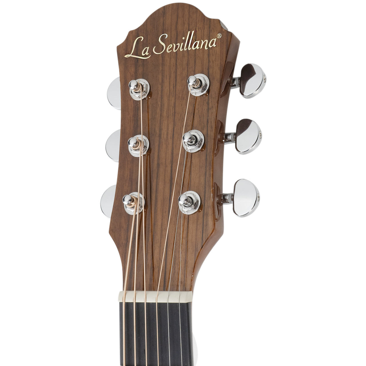 Guitarra Electroacustica La Sevillana Ga-321ceq-blk Negra