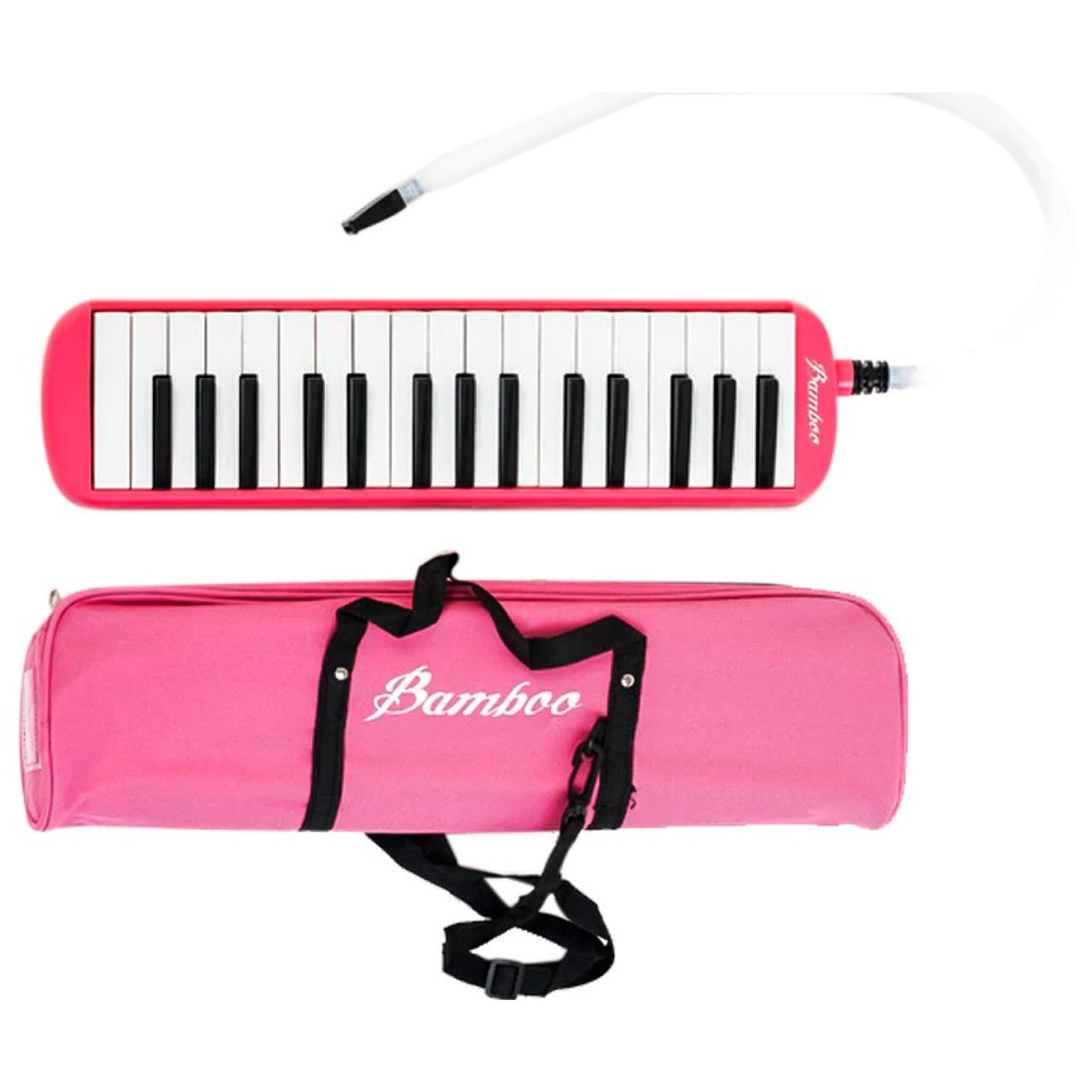 Melodica Bamboo Bm-32-pk Con Estuche Rosa 32 Teclas