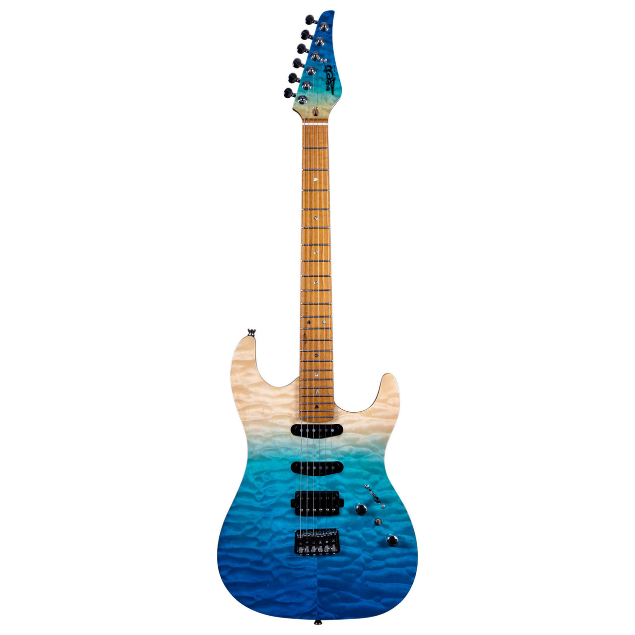 Guitarra Electrica Jet Guitars Js1000 Hss Azul Transparente