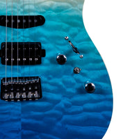 Thumbnail for Guitarra Electrica Jet Guitars Js1000 Hss Azul Transparente