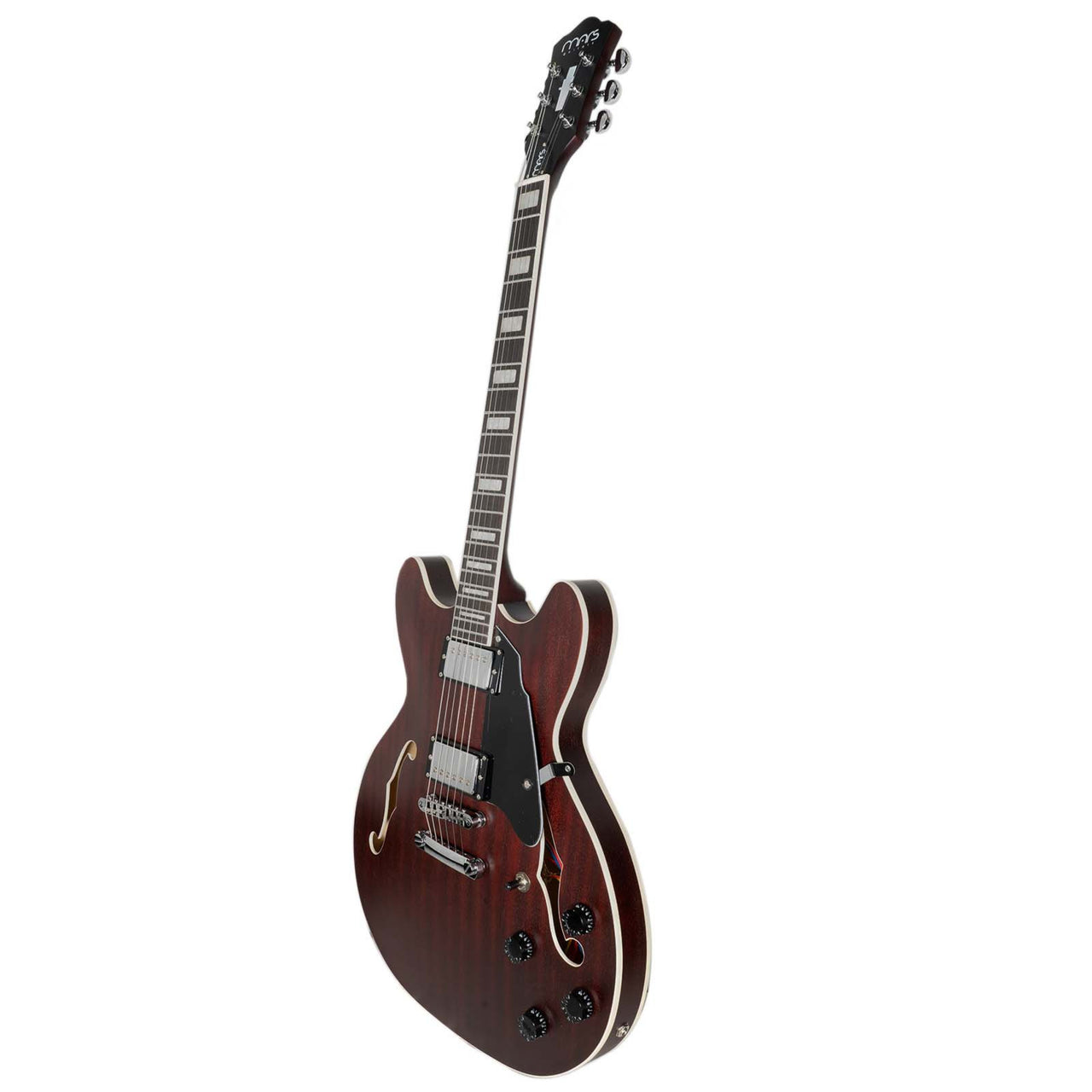 Guitarra Electrica Mars Hb335osred Rojo Hollowbody 335 Satin