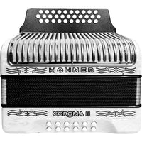 Thumbnail for Acordeon Hohner Corona Ii A5622 31 Botones 12 Bajos Sol/do/fa Blanco