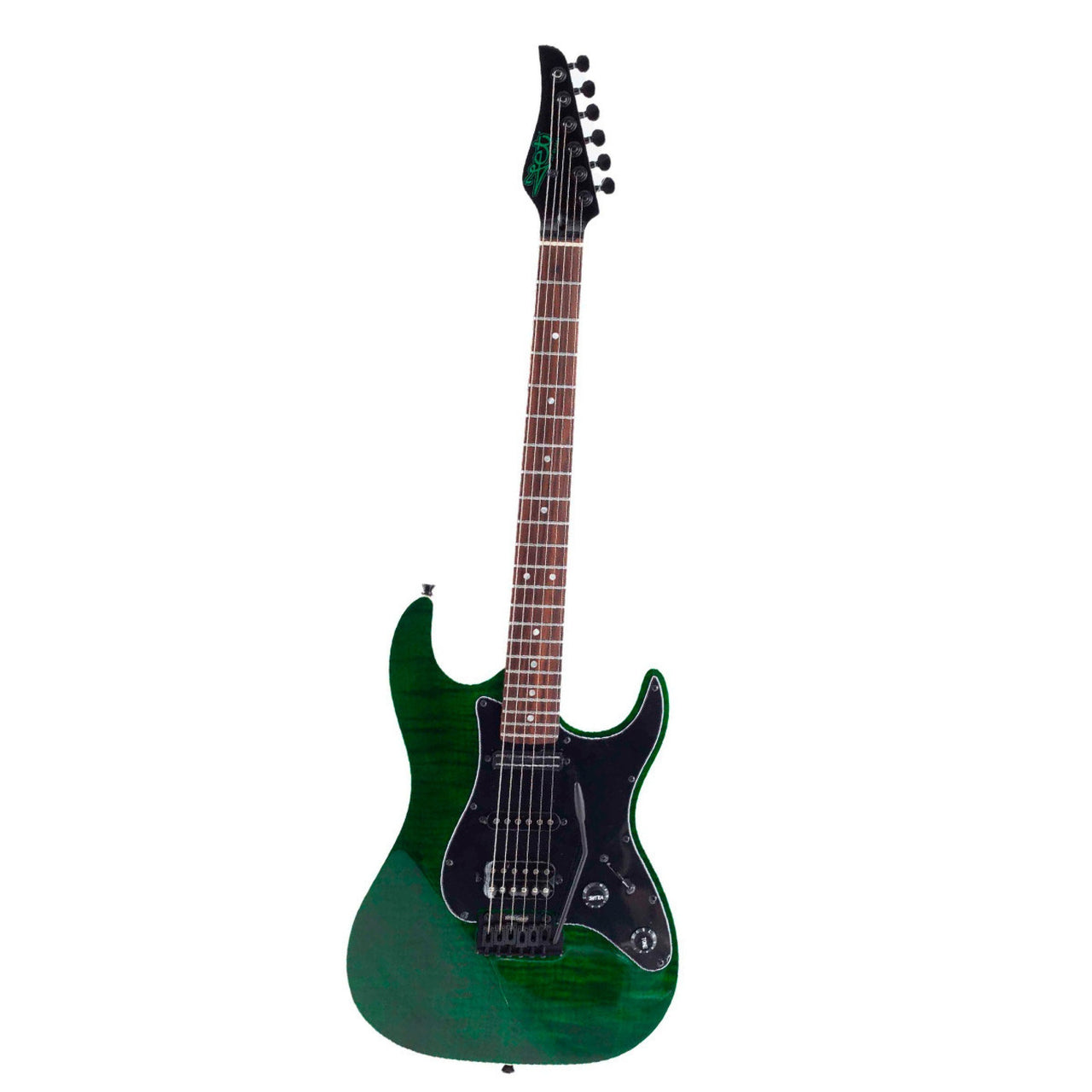 Guitarra Jet Js450 Electrica Transparent Green