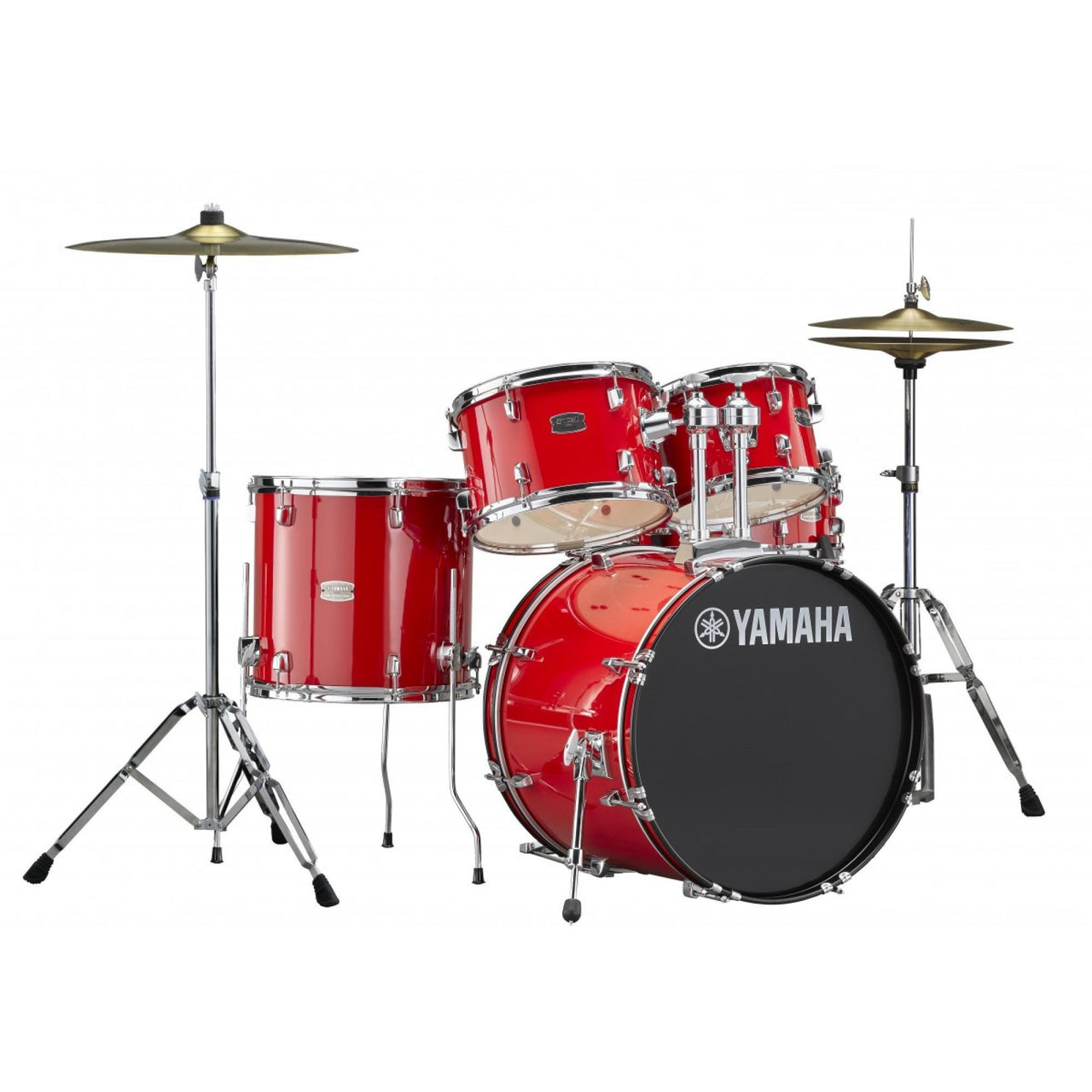 Bateria Acustica Yamaha Rydeen Hot Red C/Platillos Paiste, Rdp2f5rdcymst