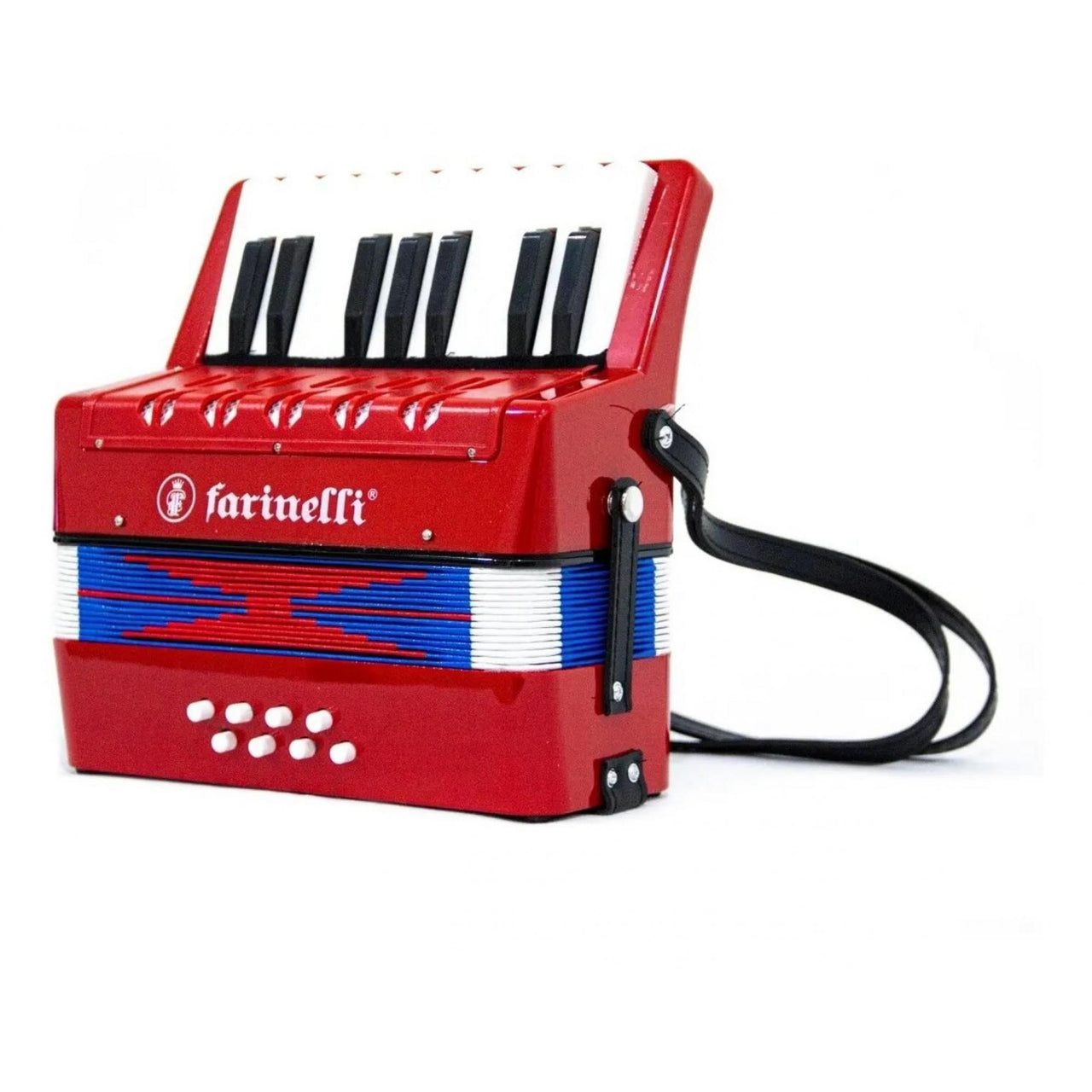 Acordeon Infantil Farinelli 8 Bajos 17 Teclas Rojo, Acjrfron