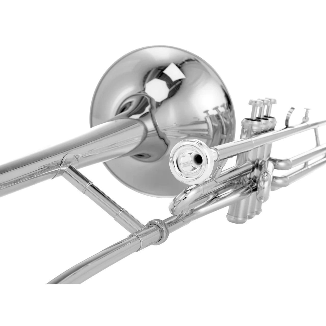 Trombon De Embolos Jupiter Jtb700vnq Sib Niquelado Con Estuche